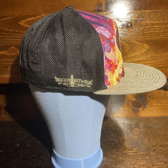 Grassroots Calif Jimi Hendrix Rocking Artwork Collection Purple Haze Hat New - Picture 3 of 7